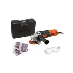 BLACK+DECKER - Esmeril 4-12 820W G720k + Guantes y Lentes
