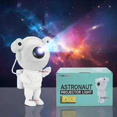 UTILISIMO - Lámpara Proyector Astronauta De Galaxia Luz Led Con Bluetooth