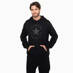 CONVERSE - Poleron Ho Basic Hoodie Hombre Negro L