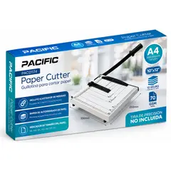 PACIFIC - Guillotina A4 Metálica 300x250 mm Cortadora de Papel 12 Hojas