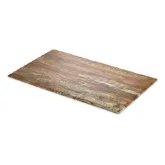 GENERICO - Tabla Aperitivo Rectangular de Melamina 32x53 cm Color Madera