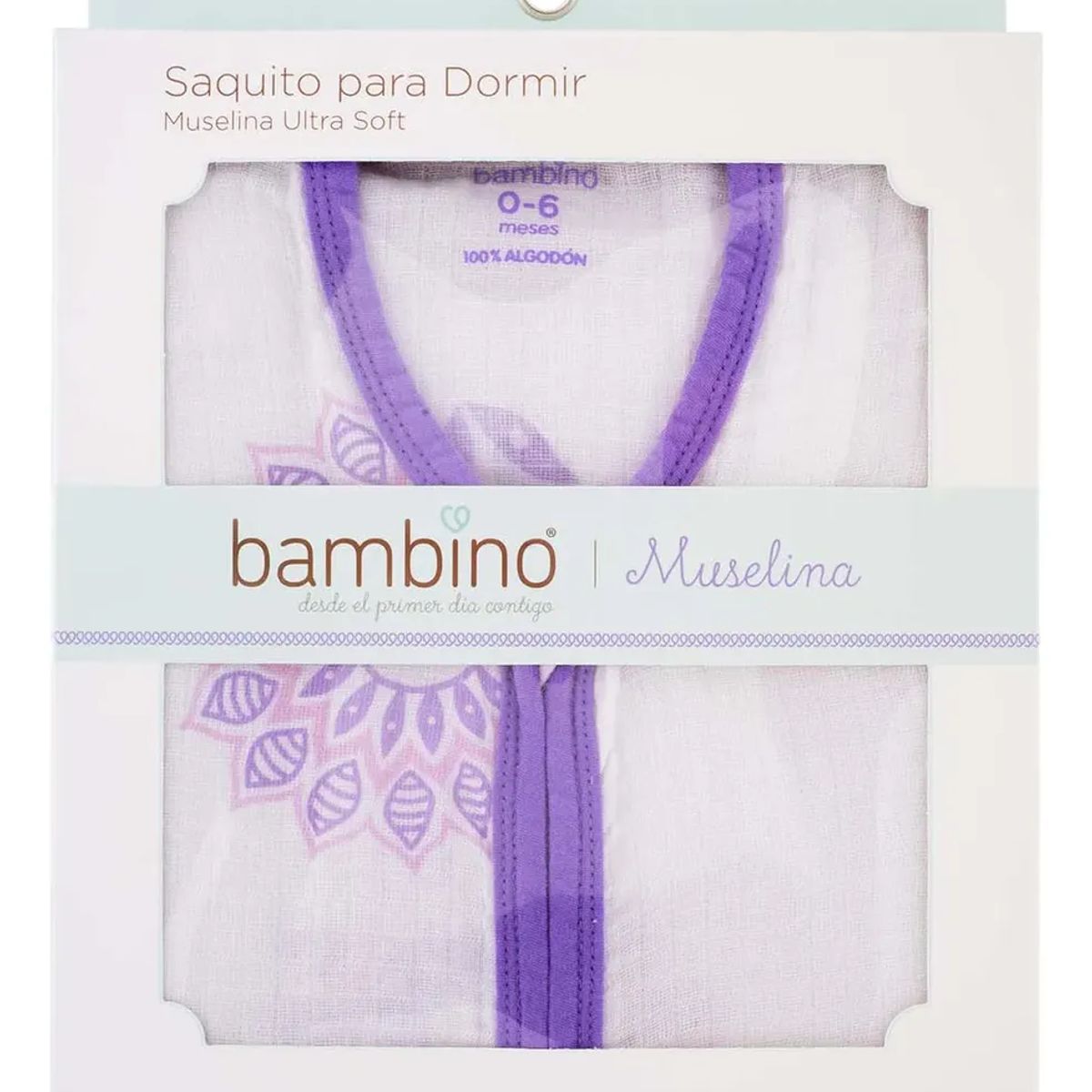 BAMBINO - Saco de Dormir Muselina Bebé 0-6 meses Bambino