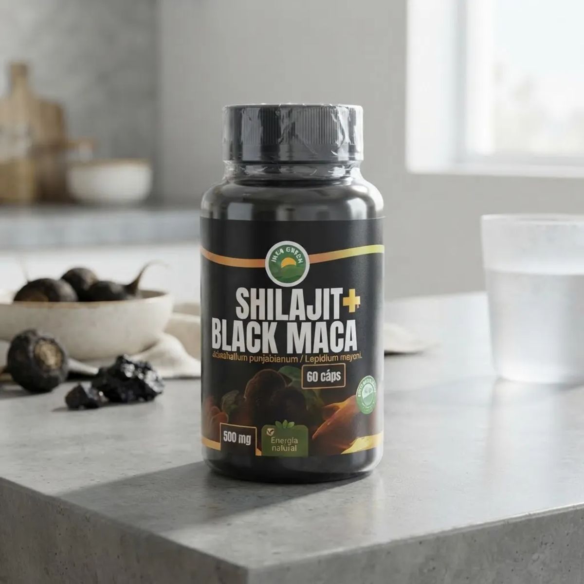 SUPLES - SHILAJIT Suplemento 500mg 60 Cápsulas Vitalidad 1 Mes