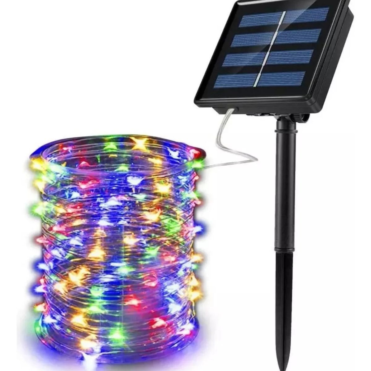 IMPORTCLICK - Guirnalda LED Solar Hada 10 MTS 6V Multicolor