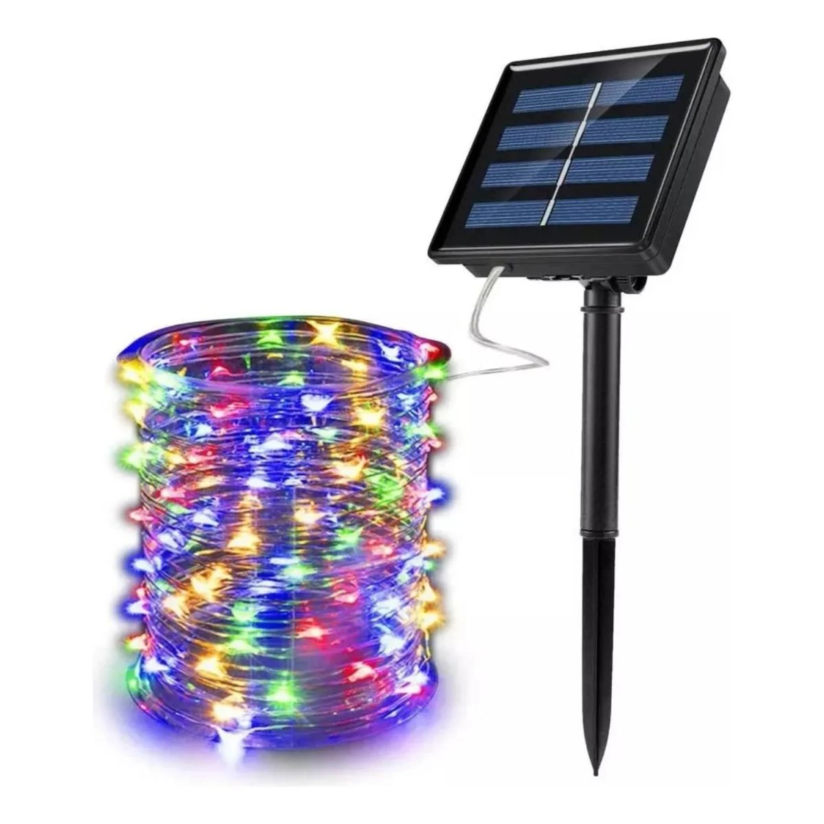 IMPORTCLICK - Guirnalda LED Solar Hada 10 MTS 6V Multicolor