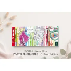 STABILO - Set 18 Deskset Destacadores Swing Cool Neón Pastel
