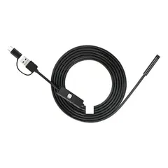 IMPORTCLICK - Mini Camara Endoscopica Android Win Mac USB Inspección 5 MTS Negro