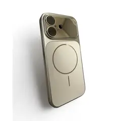 GENERICO - Carcasa Magnética compatible con MagSafe para iPhone 17 titanio