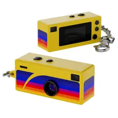 GENERICO - Camara Retro Mini Portatil de Bolsillo con Llavero 1080p