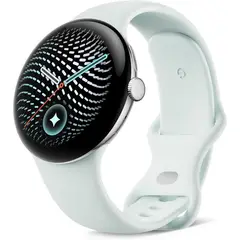 GOOGLE - Pixel Watch 5 (45mm) Smartwatch WiFi / Bluetooth Polished Silver/ Fog