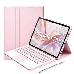 PHILIPS - Tablet T7310 8GB+128GB WiFi 11” Gris Teclado Rosa+Lápiz táctil