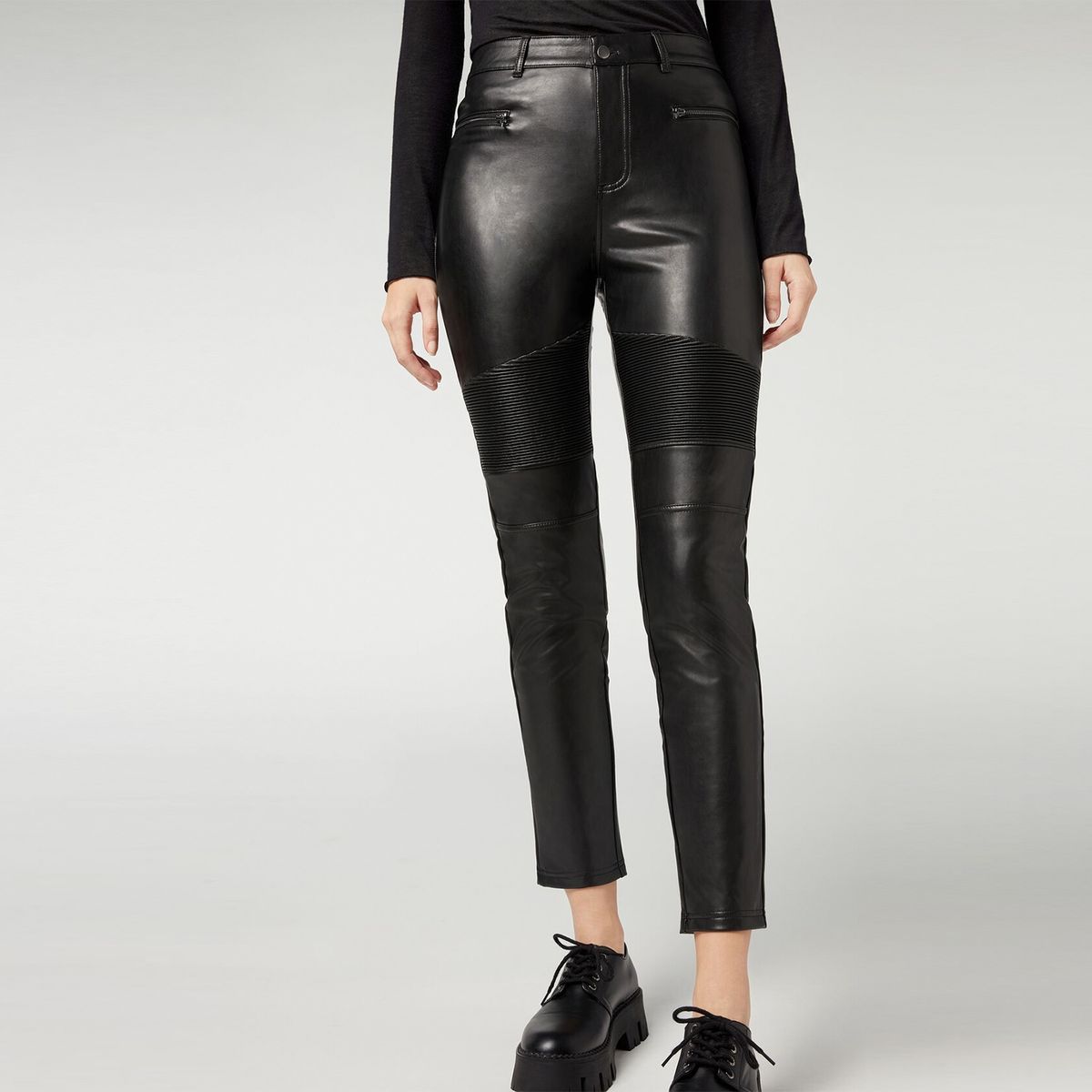 CALZEDONIA - Leggings Efecto Piel Cal Mujer Calzedonia