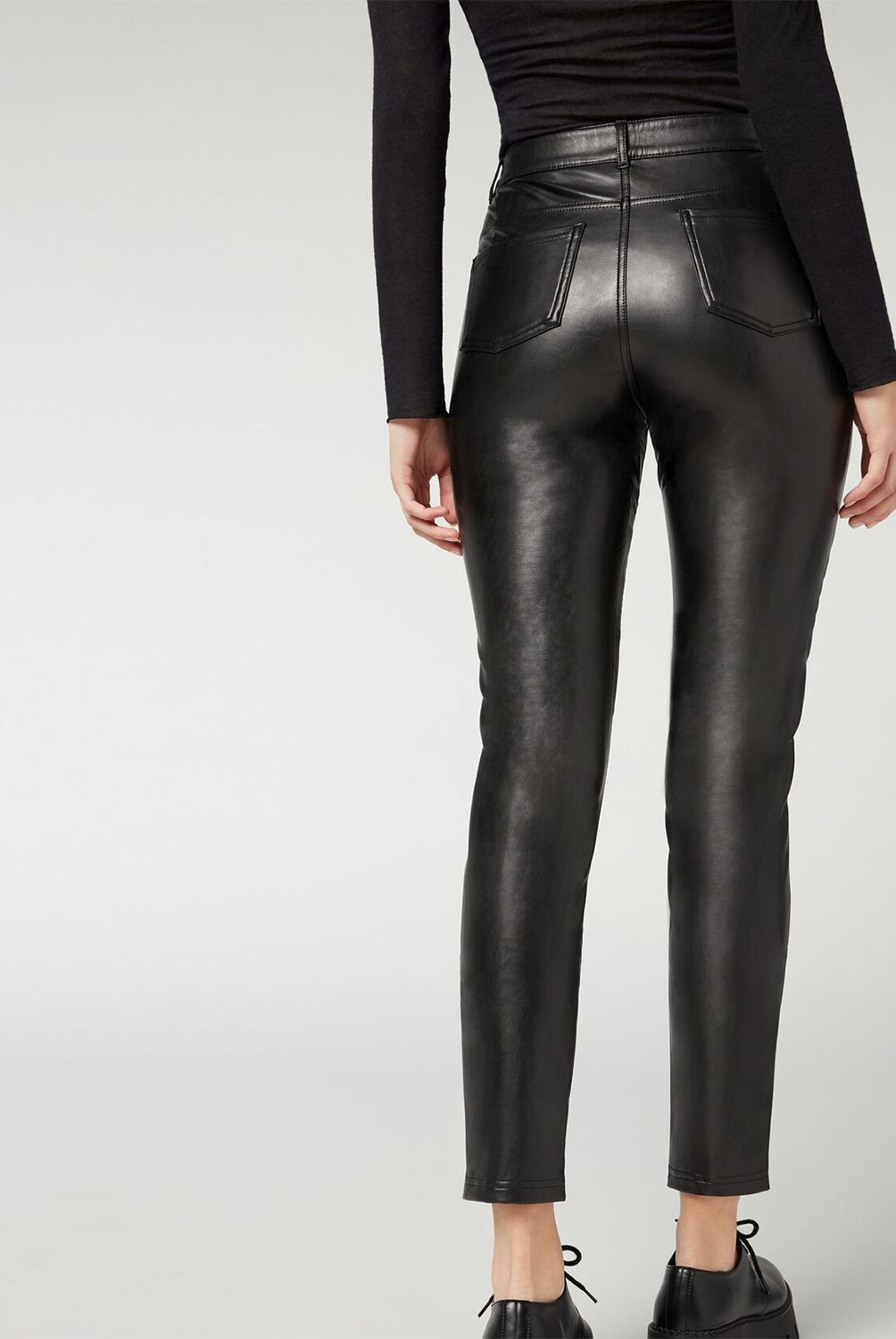 CALZEDONIA - Leggings Efecto Piel Cal Mujer Calzedonia