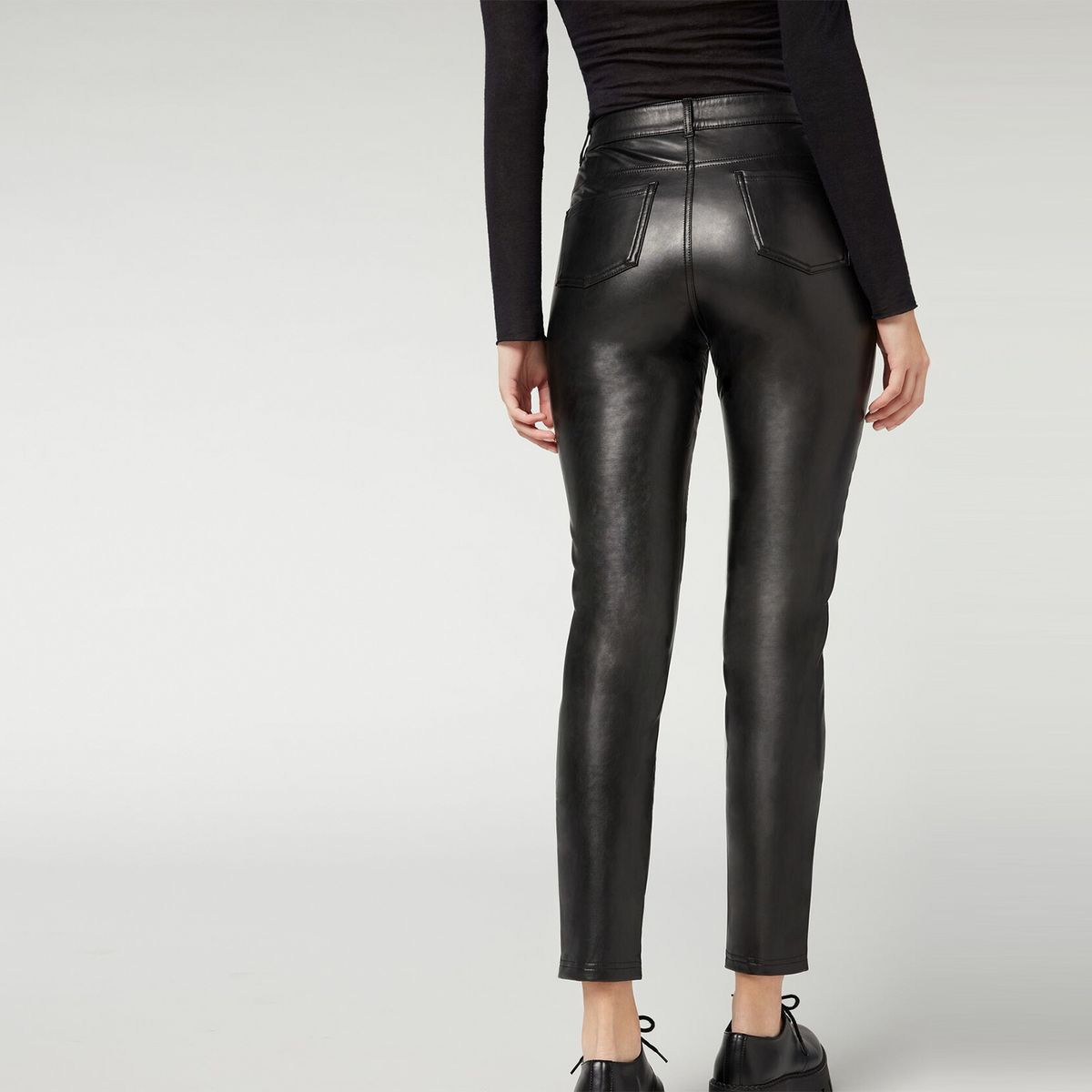 CALZEDONIA - Leggings Efecto Piel Cal Mujer Calzedonia