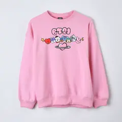 BT21 - Poleron Teen Rosado