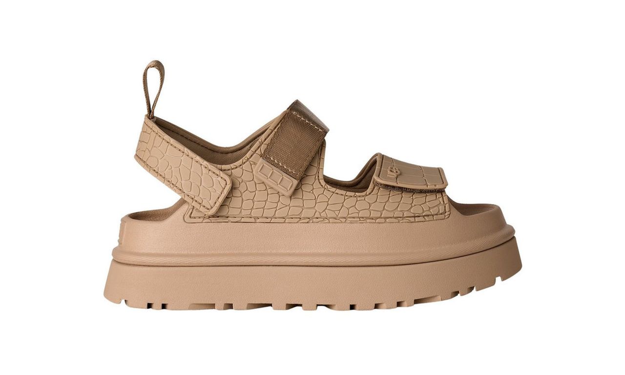 Sandalias Mujer Goldenglow Embossed Café
