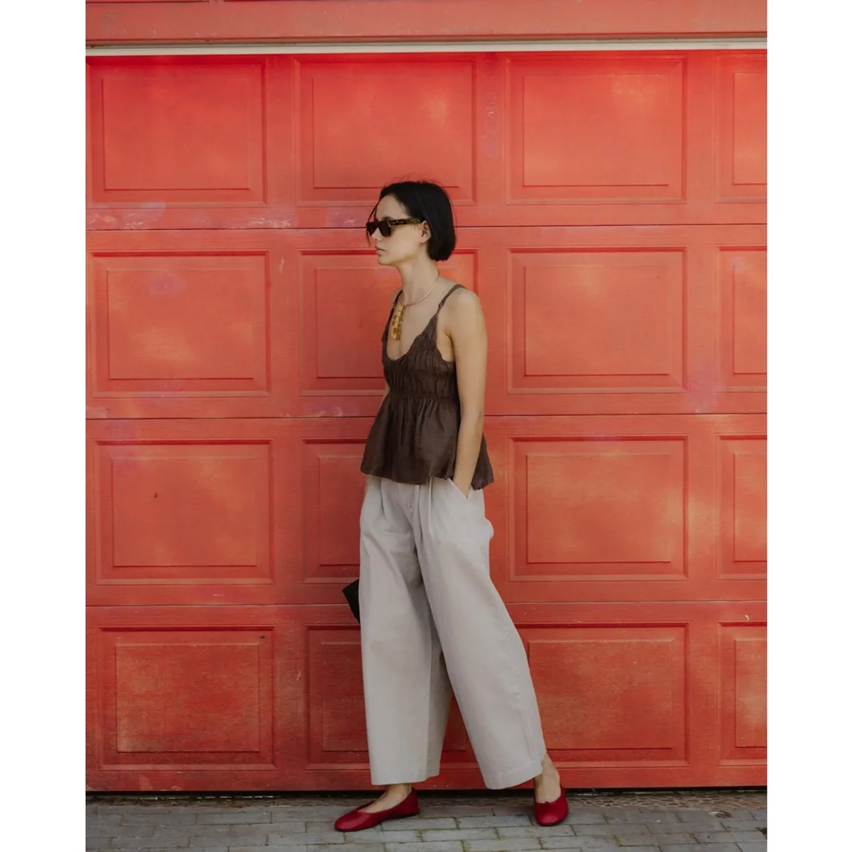 RENATTA&GO - TOP LINO TIRANTE FINO GOMAS