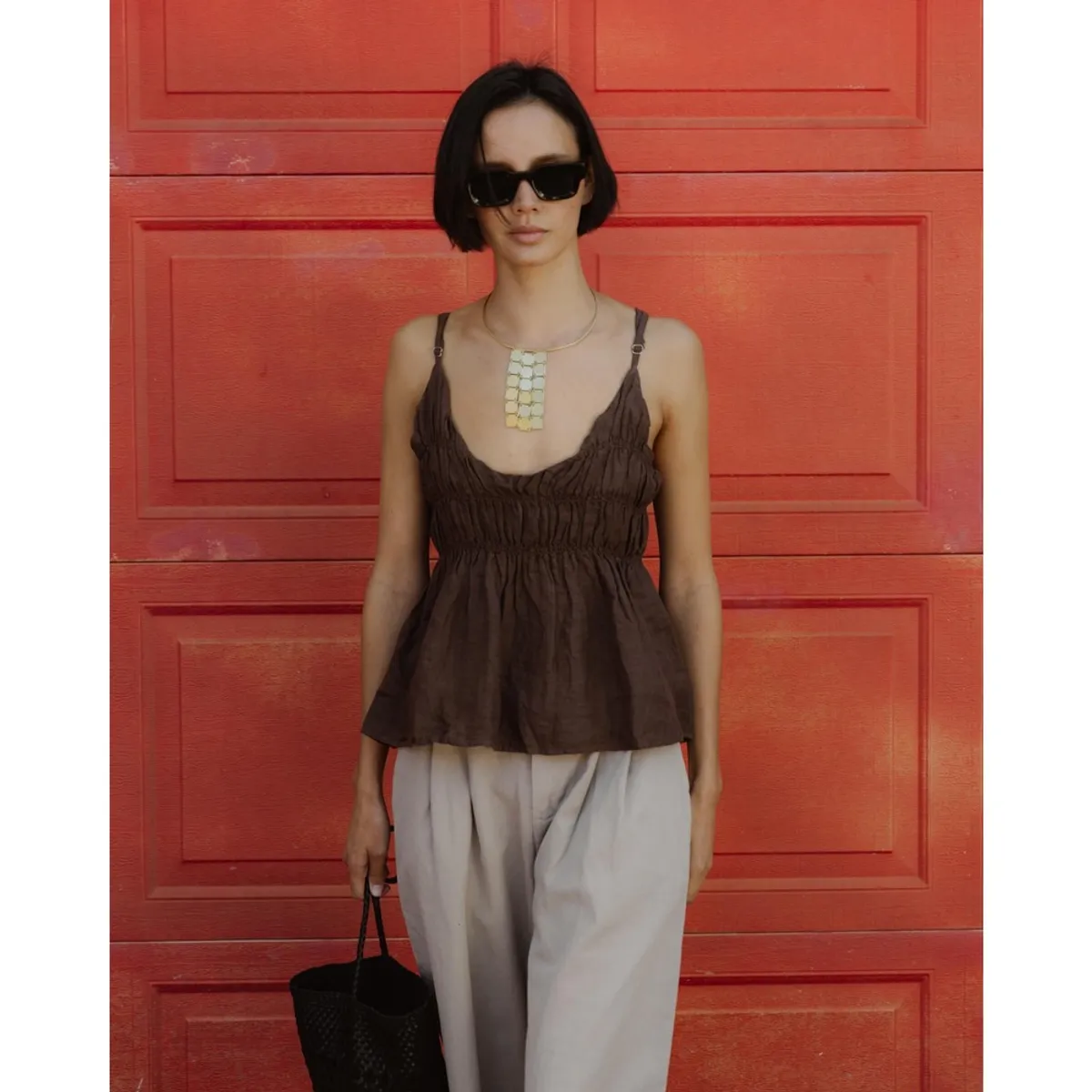 RENATTA&GO - TOP LINO TIRANTE FINO GOMAS