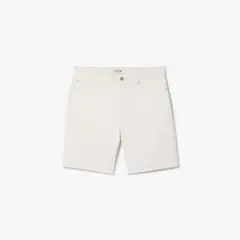 LACOSTE - Bermudas Hombre Vaqueras De Corte Recto Blanco