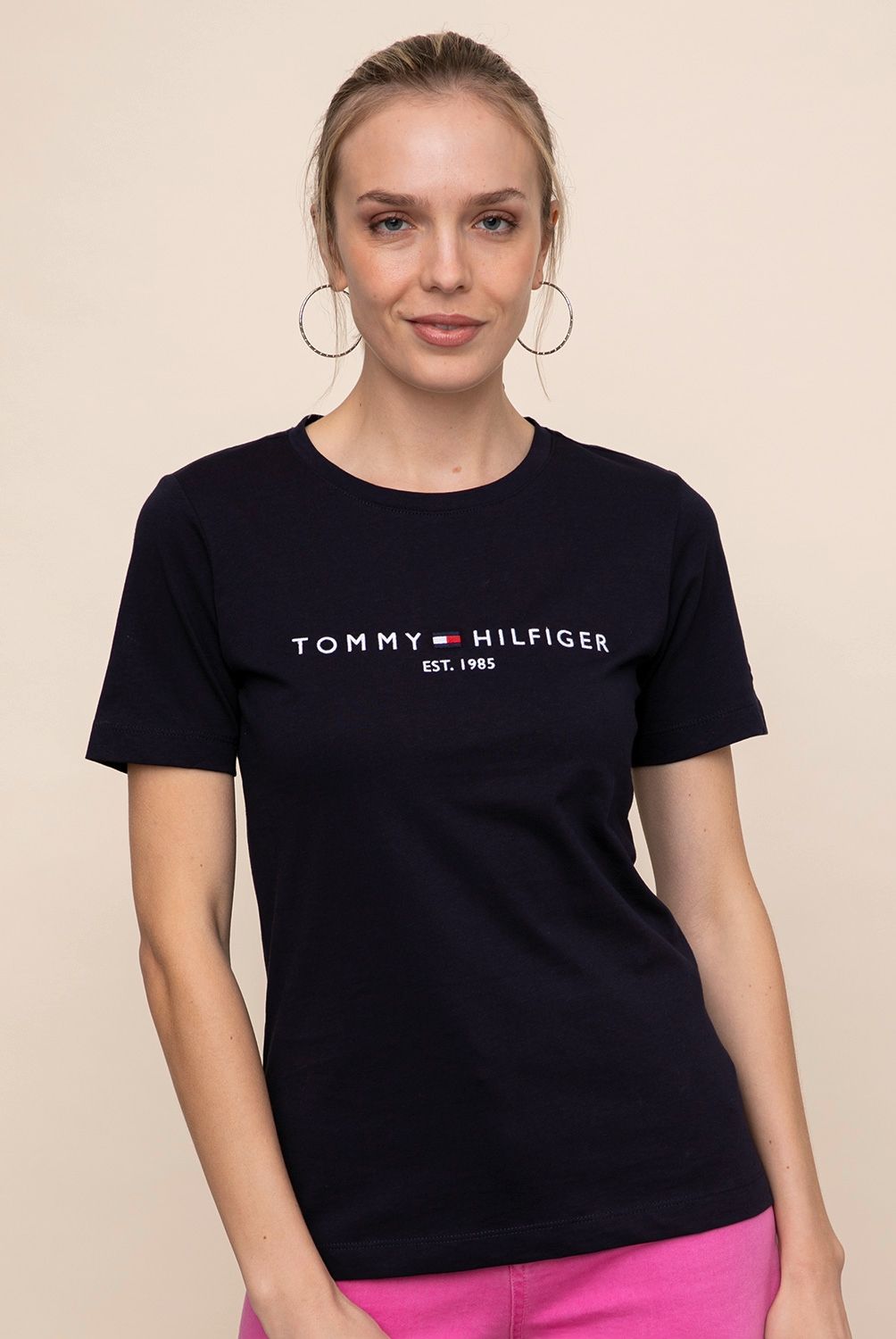 TOMMY HILFIGER - Tommy Hilfiger Polera Manga Corta Mujer