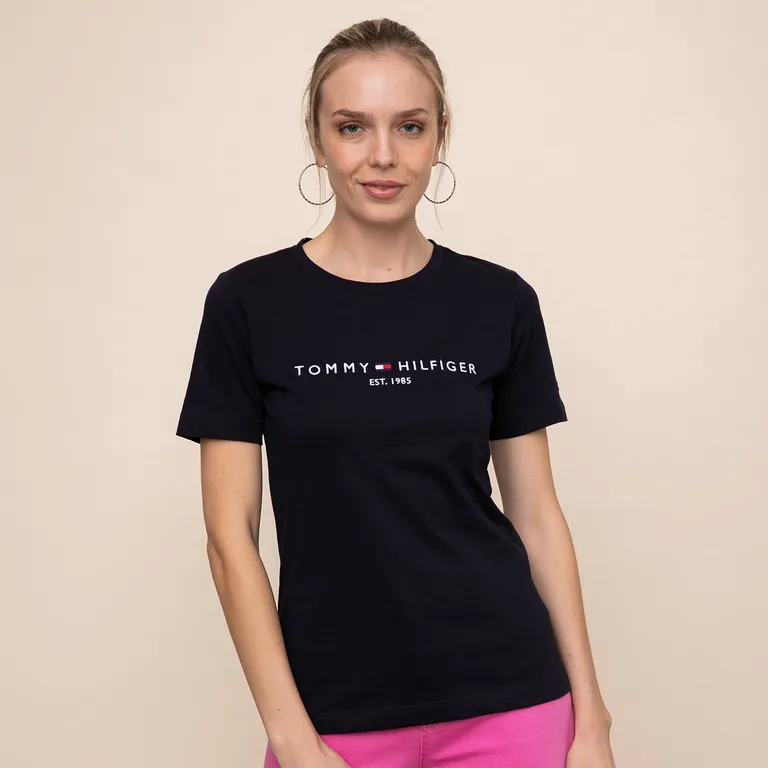 TOMMY HILFIGER Tommy Hilfiger Polera Manga Corta Mujer