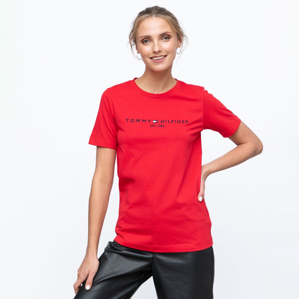 TOMMY HILFIGER - Tommy Hilfiger Polera Manga Corta Mujer