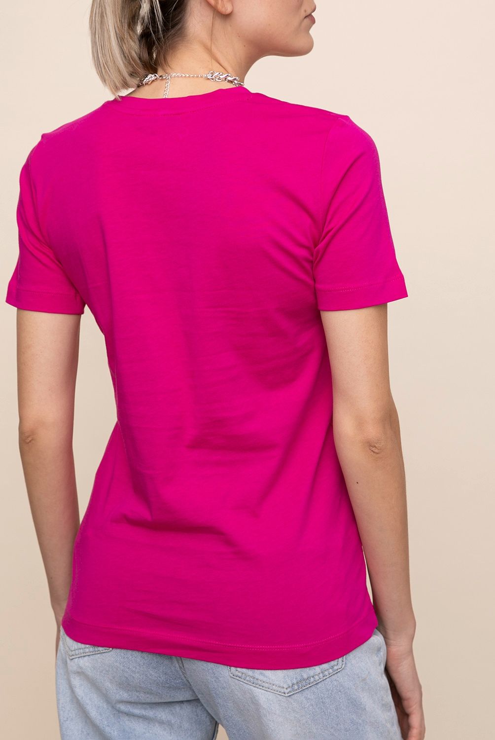 TOMMY HILFIGER - Tommy Hilfiger Polera Estampada Logo Manga Corta Mujer
