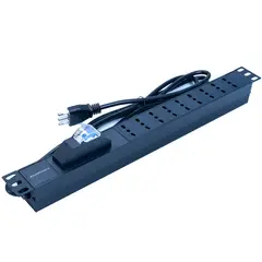 ATLANTICSWIRE - PDU Para Rack 19 Pulgadas 9 Tomas Con Proteccion Certificado SEC