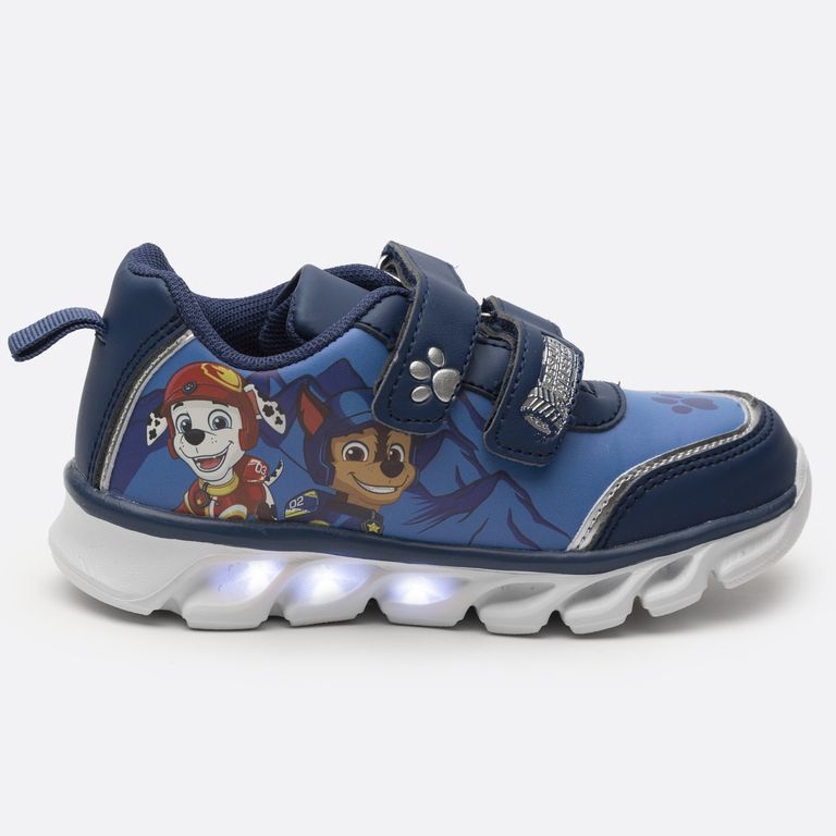 Zapatillas Con Luces Niño Chase y Marshal Azul