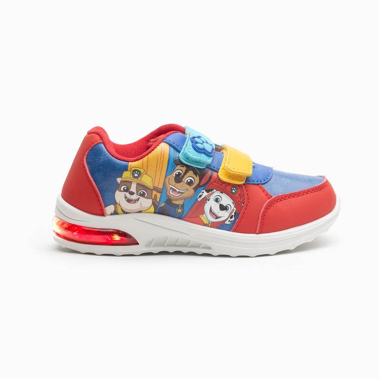 Zapatillas Luces Niño Tres Personas Rojo