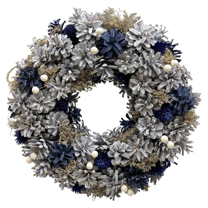 MALLORCA - Corona Decorativa Navidadeña Blue