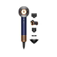 DYSON - Secador de Pelo Supersonic Nural HD16 con 5 Accesorios / Azul Prusia/Cobre