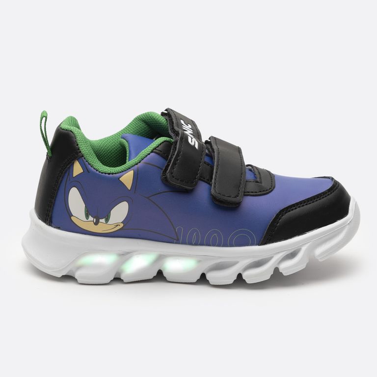 Zapatillas Con Luces Niño Personaje Grande Azul