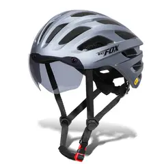 DEFENSOR FOREVER - Casco Certificado De Ruta Batfox Regulable Visor Magnético