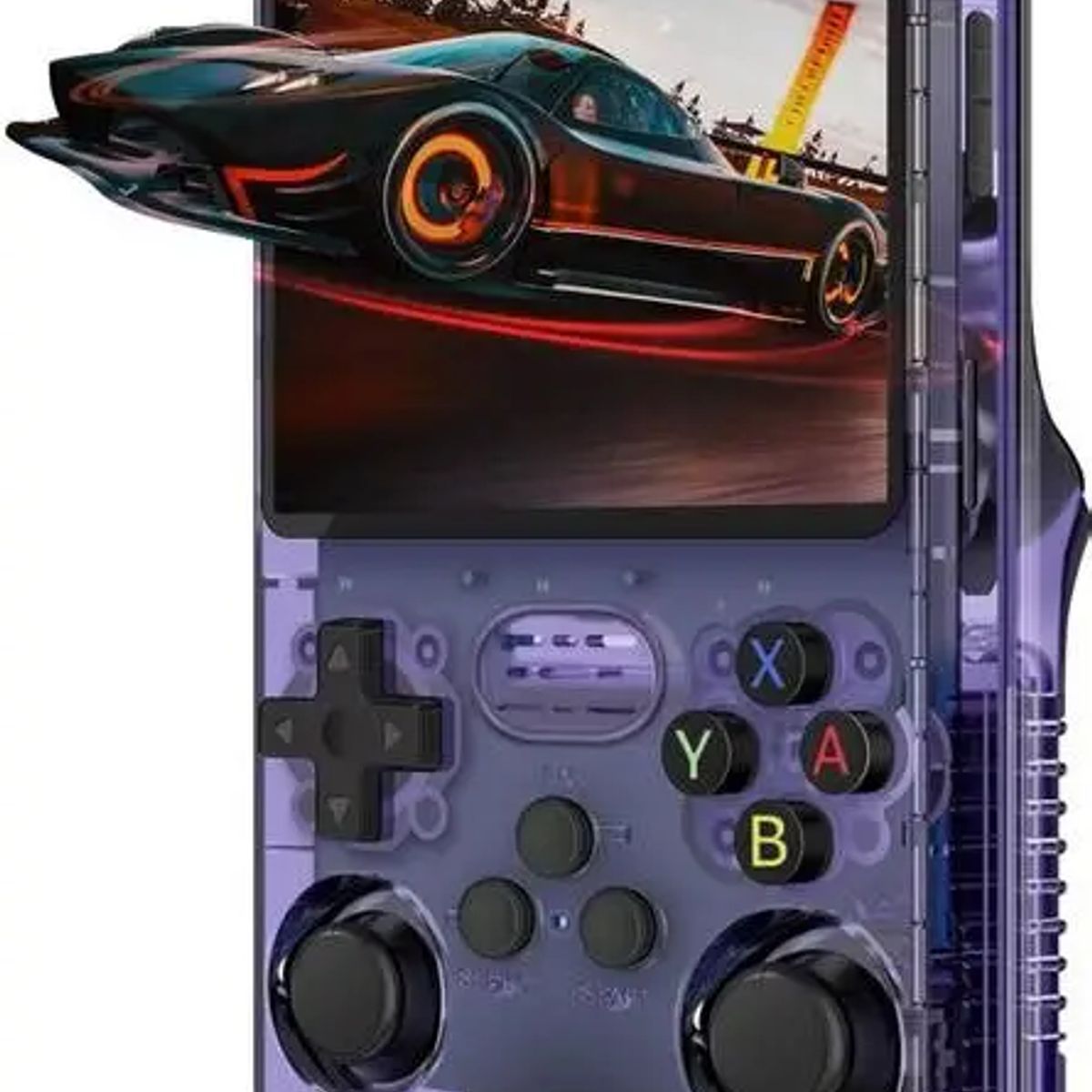 CHINA - Consola de Videojuegos Portátil Retro R36S 64GB Transparente Morada / Púrpura