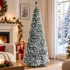 EKOL TACTICA MILITAR - Arbol De navidad Pascua Plegable efecto Nevado 180 cm