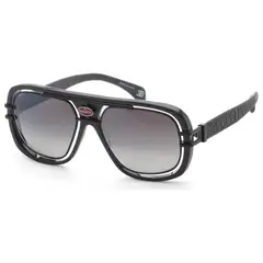 BUGATTI - Lentes de sol Grey Black PVD para hombre 58 mm Negro modelo 07-GRY-BK