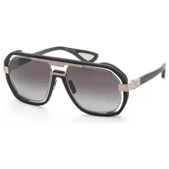 BUGATTI - Lentes de sol Matte Black White Gold para hombre 52 mm Negro modelo 08-MBK-WG