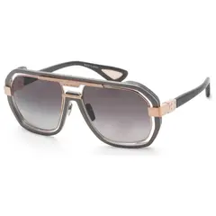 BUGATTI - Lentes de sol Matte Gunmetal Rose Gold para hombre 52 mm Multicolor modelo 08-MGM-RG