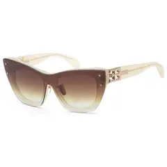 BUGATTI - Lentes de sol Bone White Gold Asian-Fit para hombre 55 mm Multicolor modelo 48L-BNE-AF