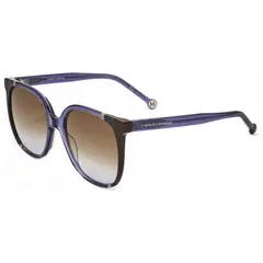 CAROLINA HERRERA - Lentes de sol Violet Brown para mujer 57 mm Café modelo CH0062-S-E53-57