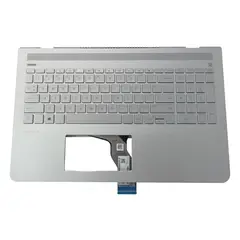 HP - Top Cover Teclado Retroiluminado Español Plata para Notebook Pavilion 15-cd