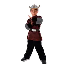 GENERICO - Disfraz Traje Infantil Vikingo talla 13-14 años