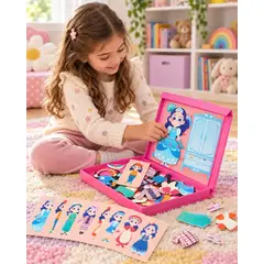 GENERICO - Set Magnético Cambia Ropa Muñeca Para Niñas