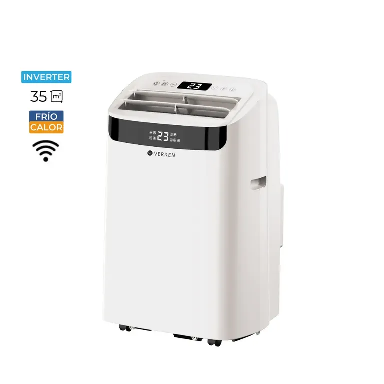 Aire Acondicionado Portátil Inverter 4 en 1 - 14.000 BTU Frío Calor Wifi Aspen (hasta 30 m²)