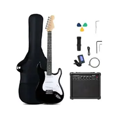 GENERICO - Kit Guitarra Electrica Adulto Amplificador 15w Y Accesorios