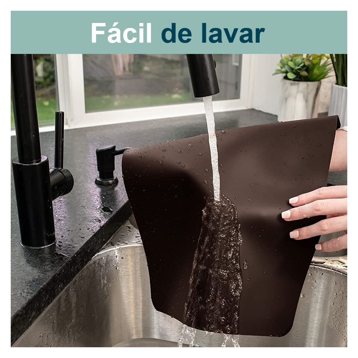 CASATUA - Individuales y Posavasos Set de 6 Ecocuero