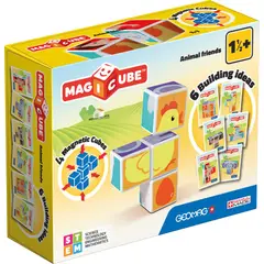 GEOMAG - Cubos Magnéticos MAGICUBE Animales (7 piezas)