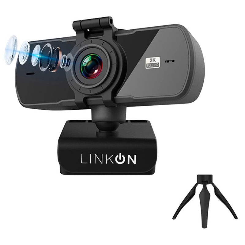 LINKON - Webcam Camara Web 2K 1440P Usb Microfono