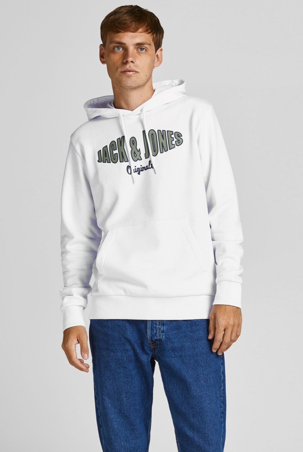 JACK&JONES - Poleron Canguro Con Estampado